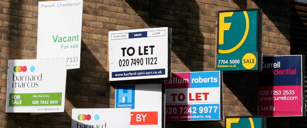 Estate agent signboards