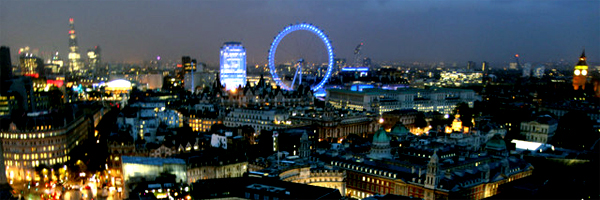 London at night